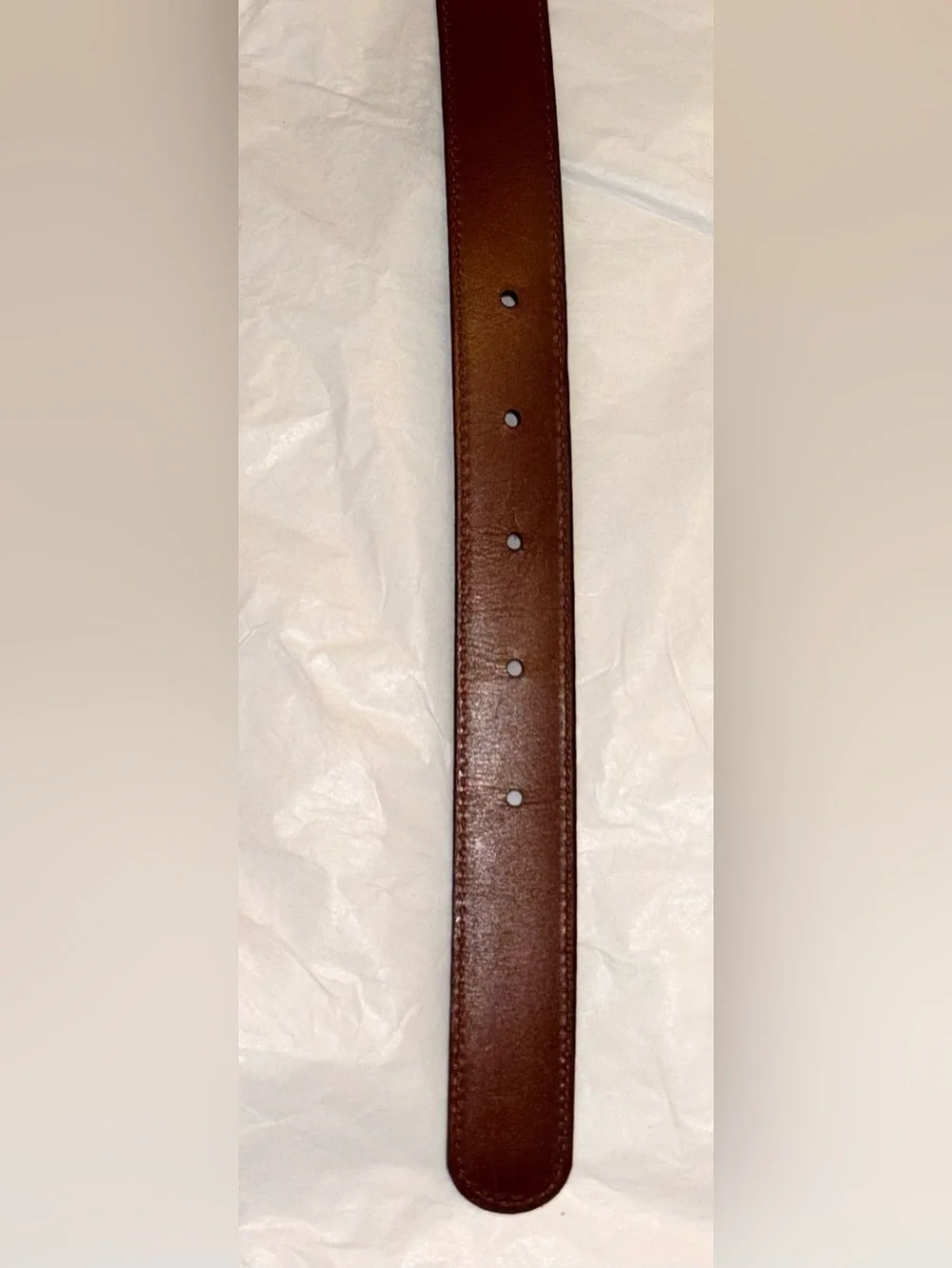 Vintage Coach Black Leather Men’s Belt Strap Size 32 Brass Buckle